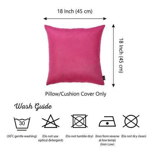 18"x18" Pink Honey Decorative Throw Pillow Cover (2 pcs in set)