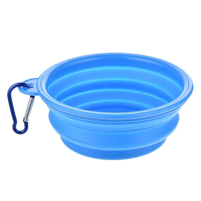 1Pcs Portable Travel Bowl Dog Feeder Water Food Container Silicone Small Mudium Dog Pet Accessories Folding Dog Bowl Outfit