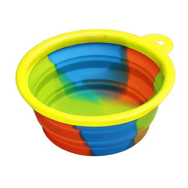 1Pcs Portable Travel Bowl Dog Feeder Water Food Container Silicone Small Mudium Dog Pet Accessories Folding Dog Bowl Outfit