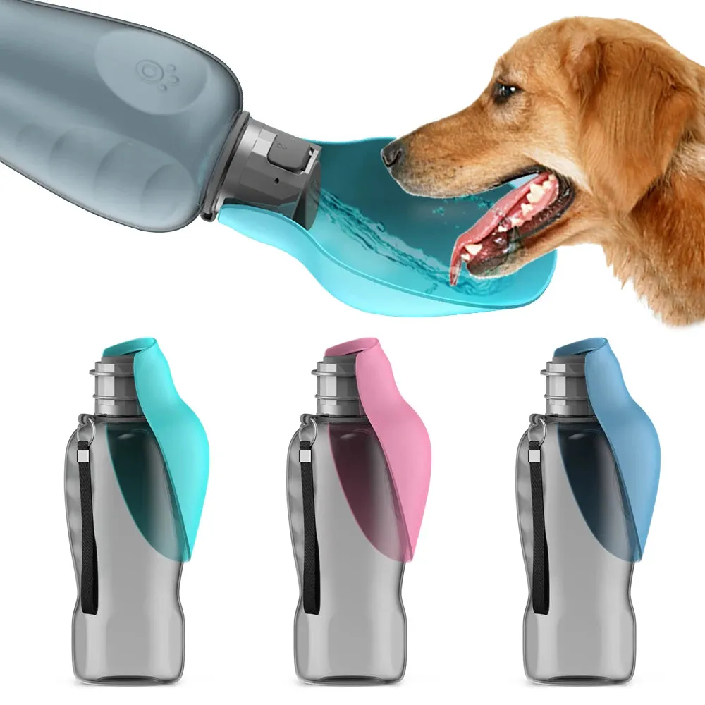 800ml Portable Water Bottle for Large Dogs - Ideal for Outdoor Activities