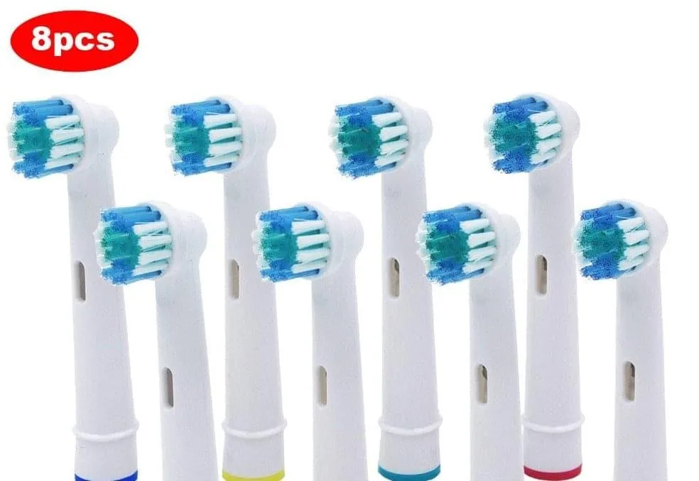 8x Replacement Brush Heads For Oral-B Electric Toothbrush Fit Advance Power/Pro Health/Triumph/3D Excel/Vitality Precision Clean