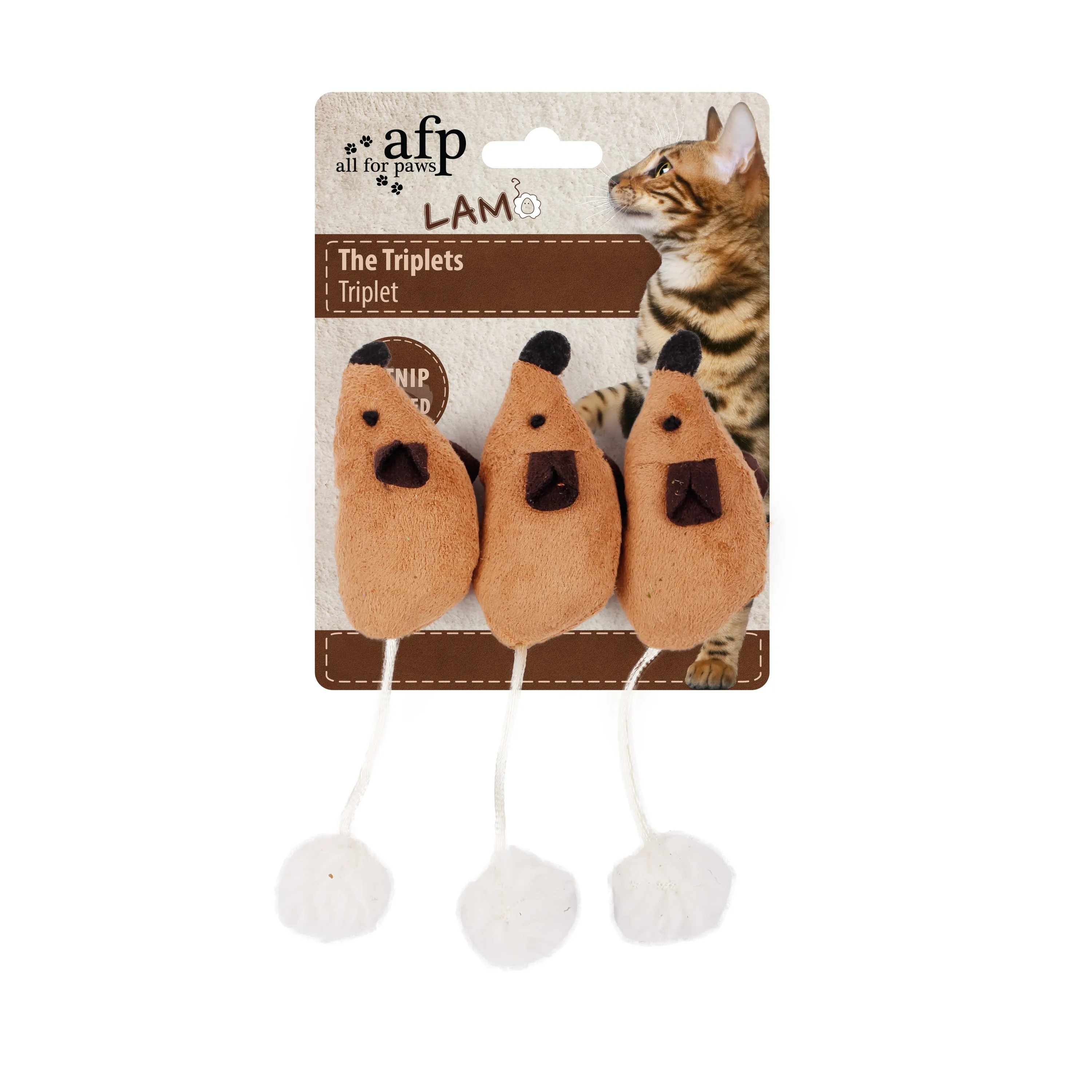 All For Paws The Lamb Triplets Cat Toy