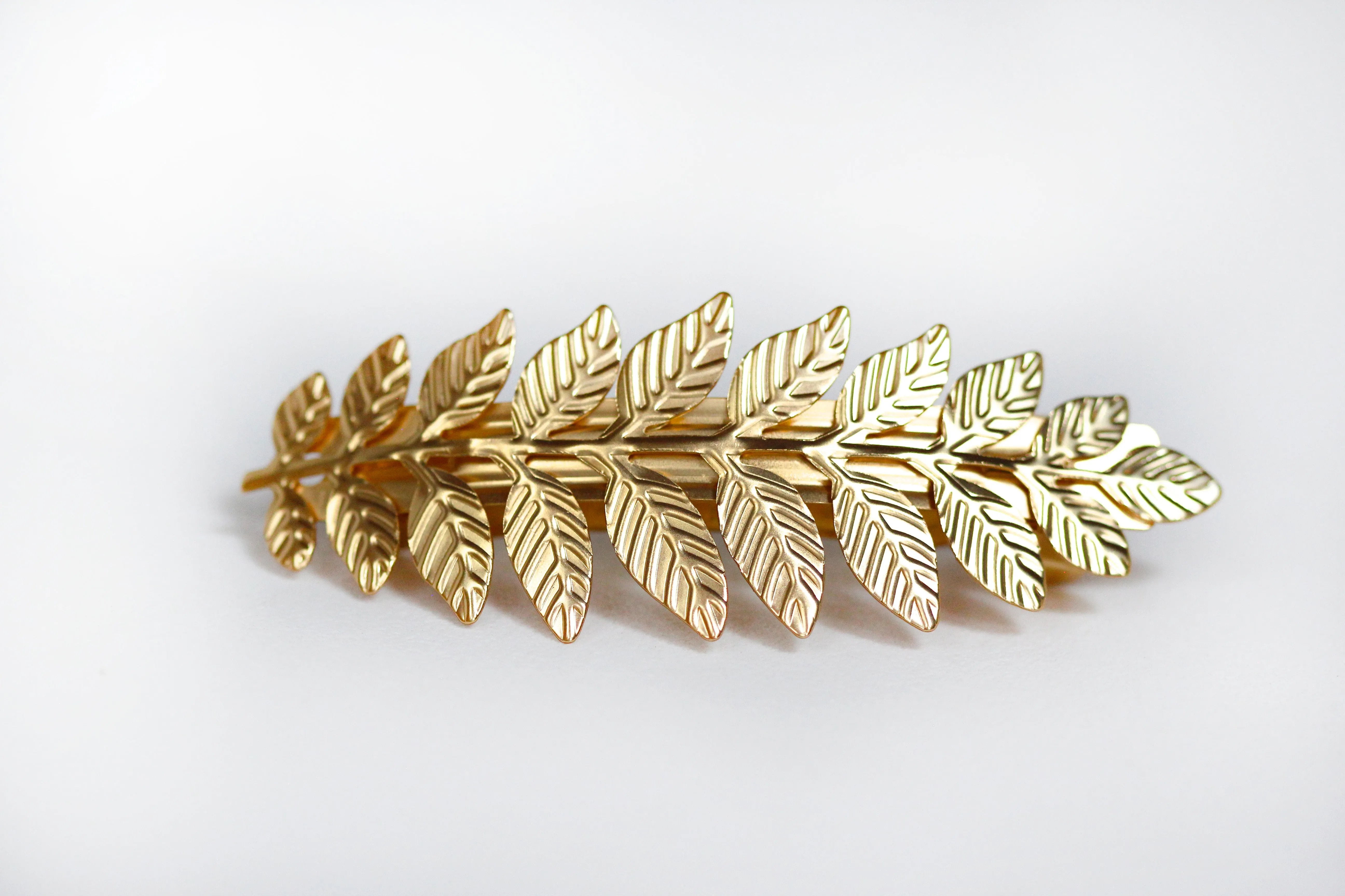 Athena Leaf Barrette