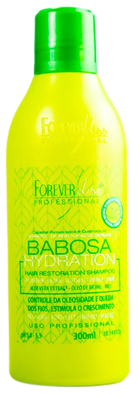 Babosa Aloe Hair Restoration Moisturizing Softness Shampoo 300ml - Forever Liss