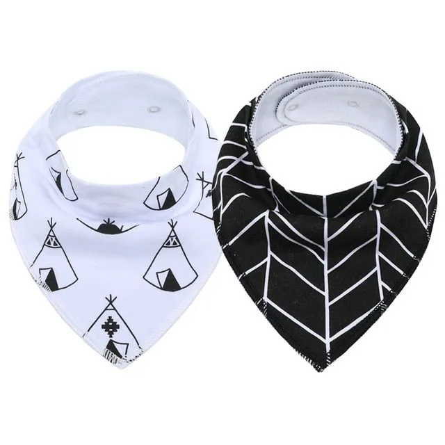 Bandana Bibs Pattern 2pcs | BabyCulture