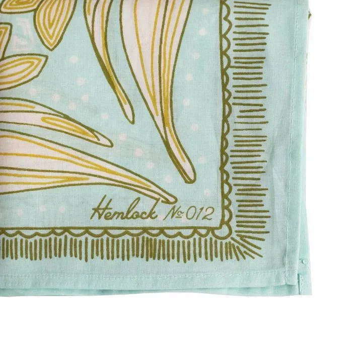 Bandana - Eliza in Soft Blue Floral by Handker Bandanas