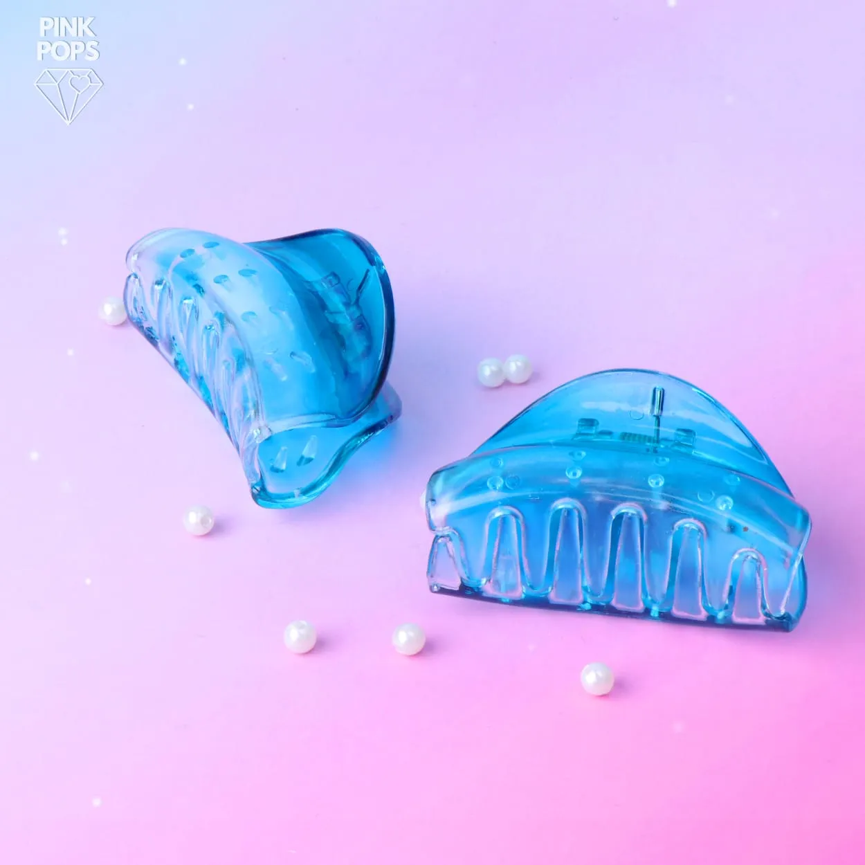 Candy Jaw Hair Claws-Blue Shade