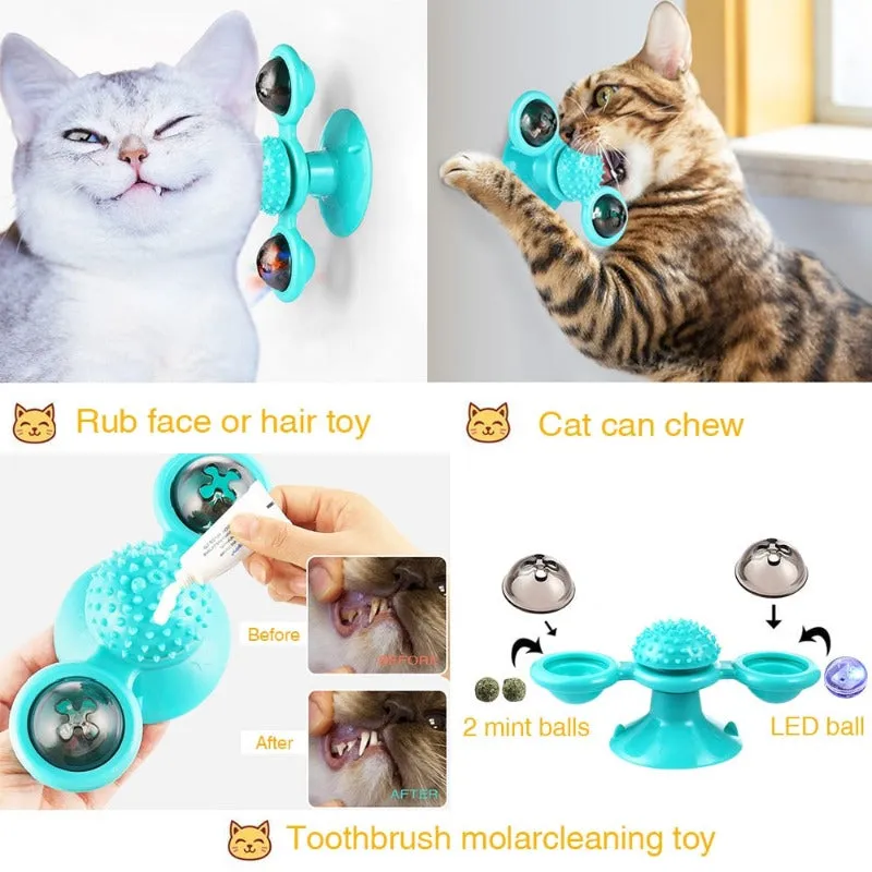 Cat Spinning Catnip-Scratching Toy