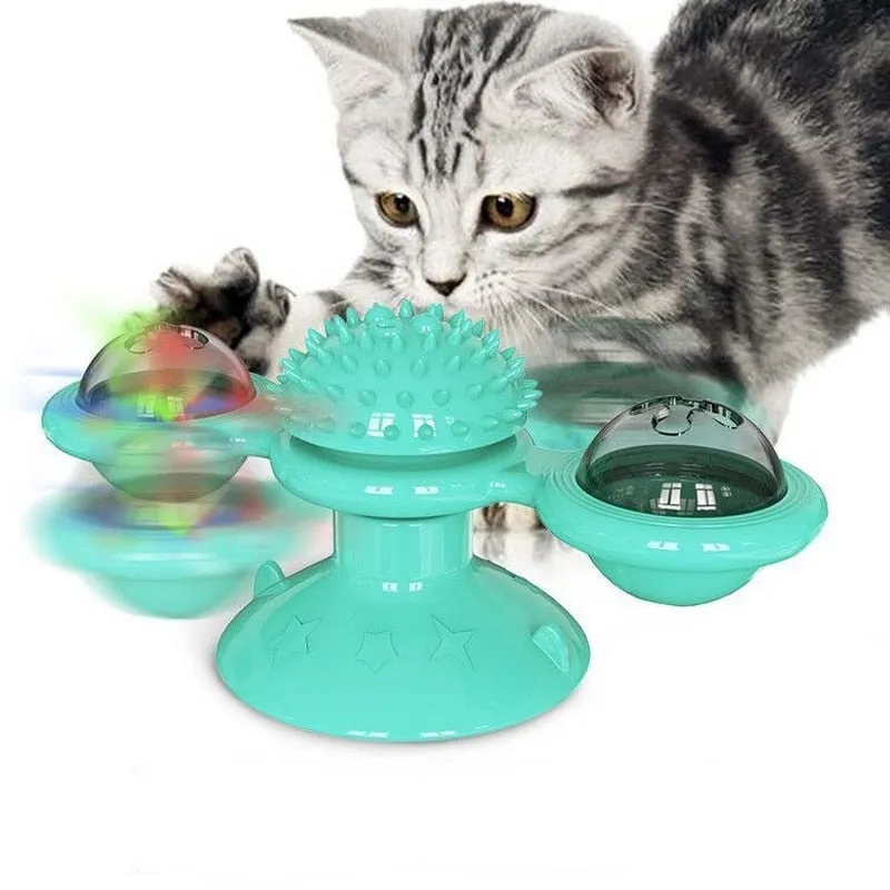 Cat Spinning Catnip-Scratching Toy