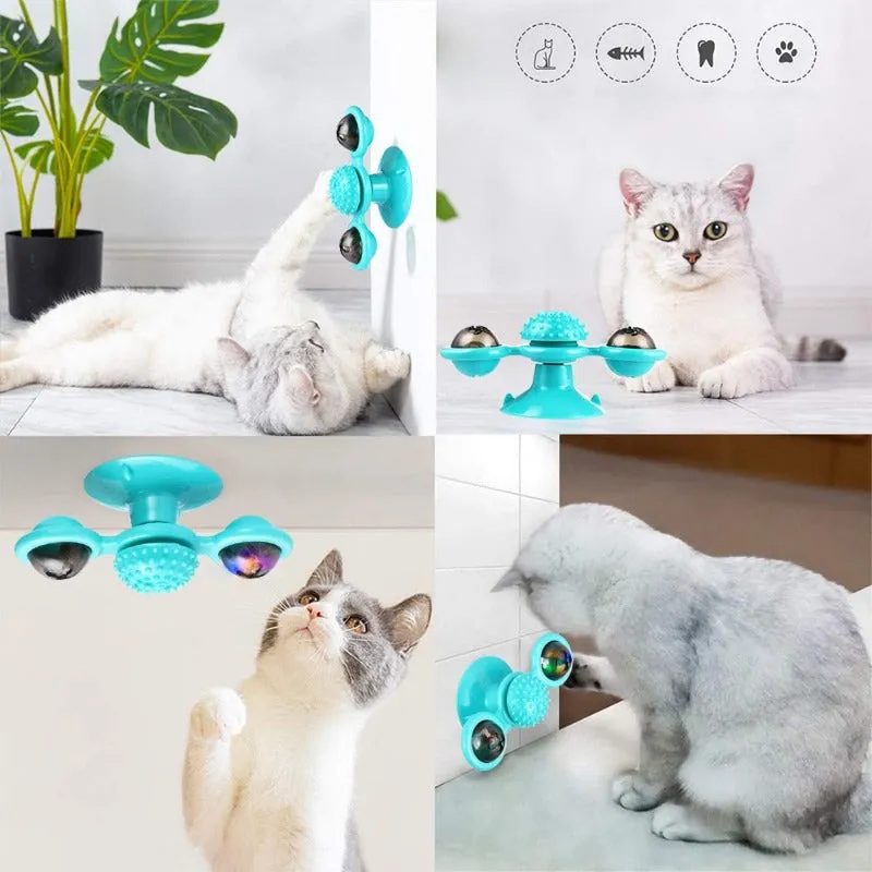 Cat Spinning Catnip-Scratching Toy