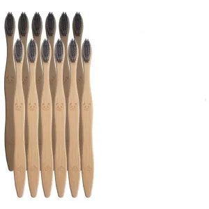 Charcoal Bamboo Toothbrush 12pcs