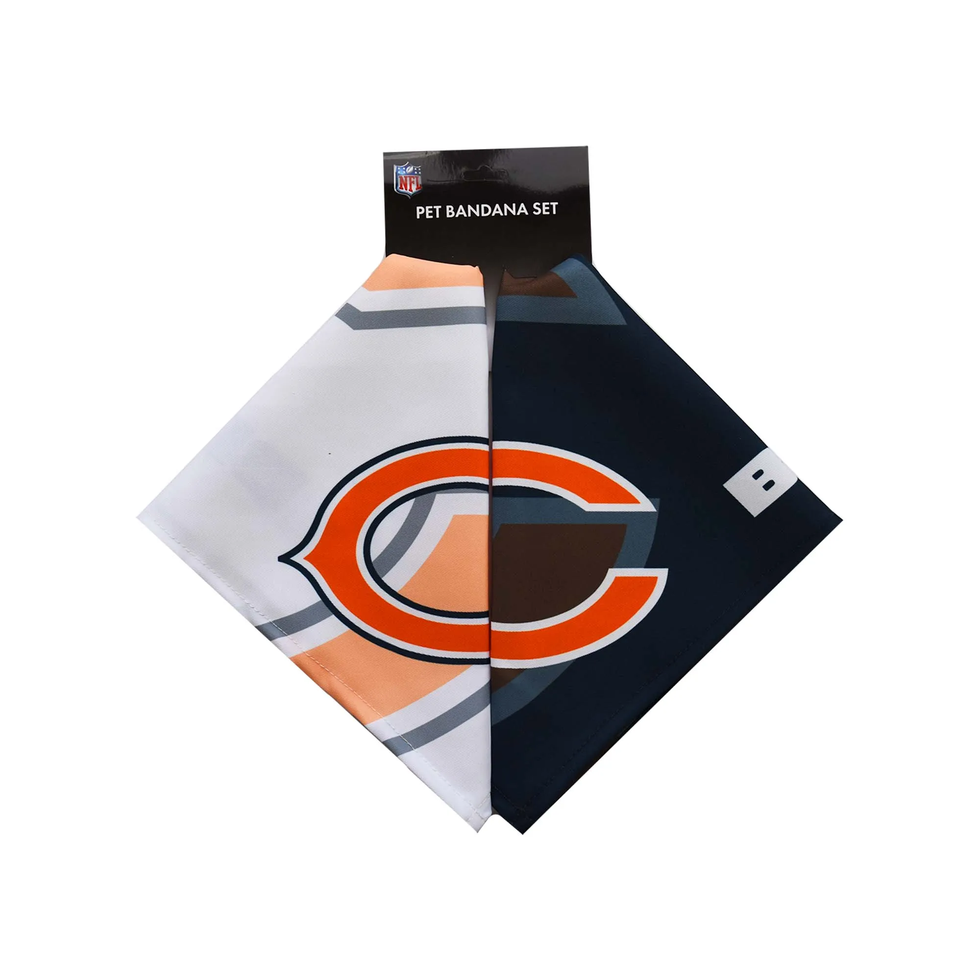 Chicago Bears Home and Away Pet Bandana Set