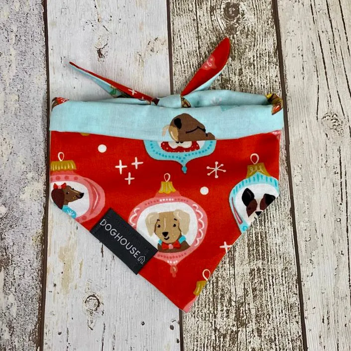 Christmas Dogs & Baubles Bandana