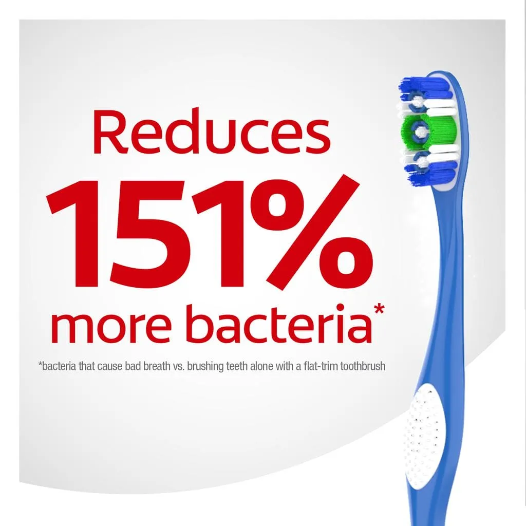 Colgate 360 Toothbrushes 8 Units. The Colgate 360° Adult Toothbrush reduces 151% more bad breath-causing bacteria than an ordinary flat toothbrush.-437749-0035000975171