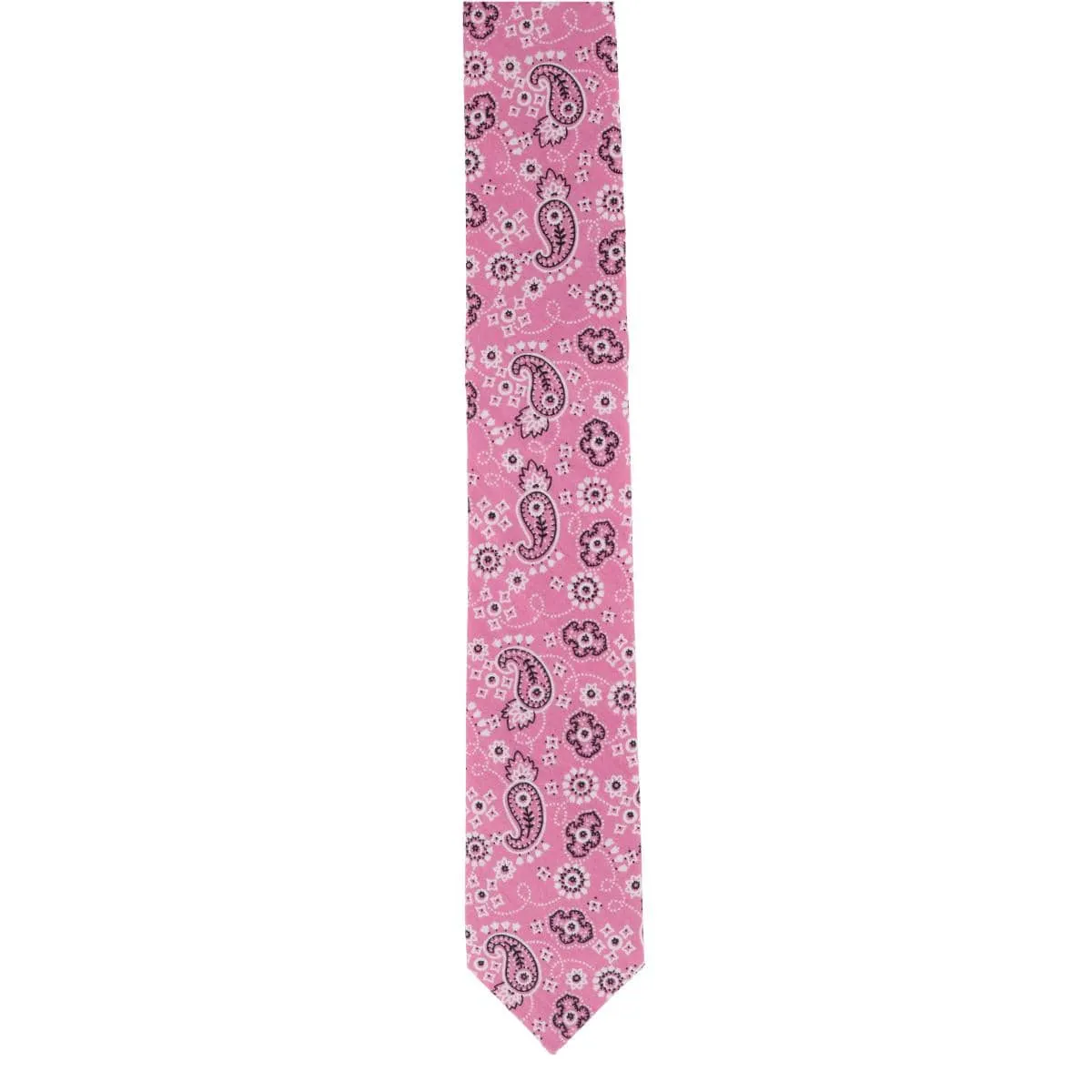 CTM® Men's Cotton Bandana Print Tie