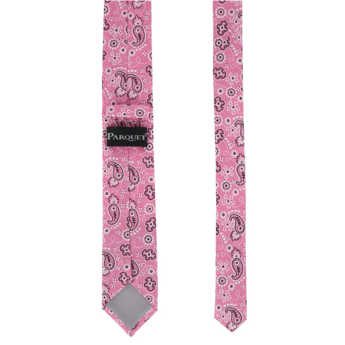 CTM® Men's Cotton Bandana Print Tie