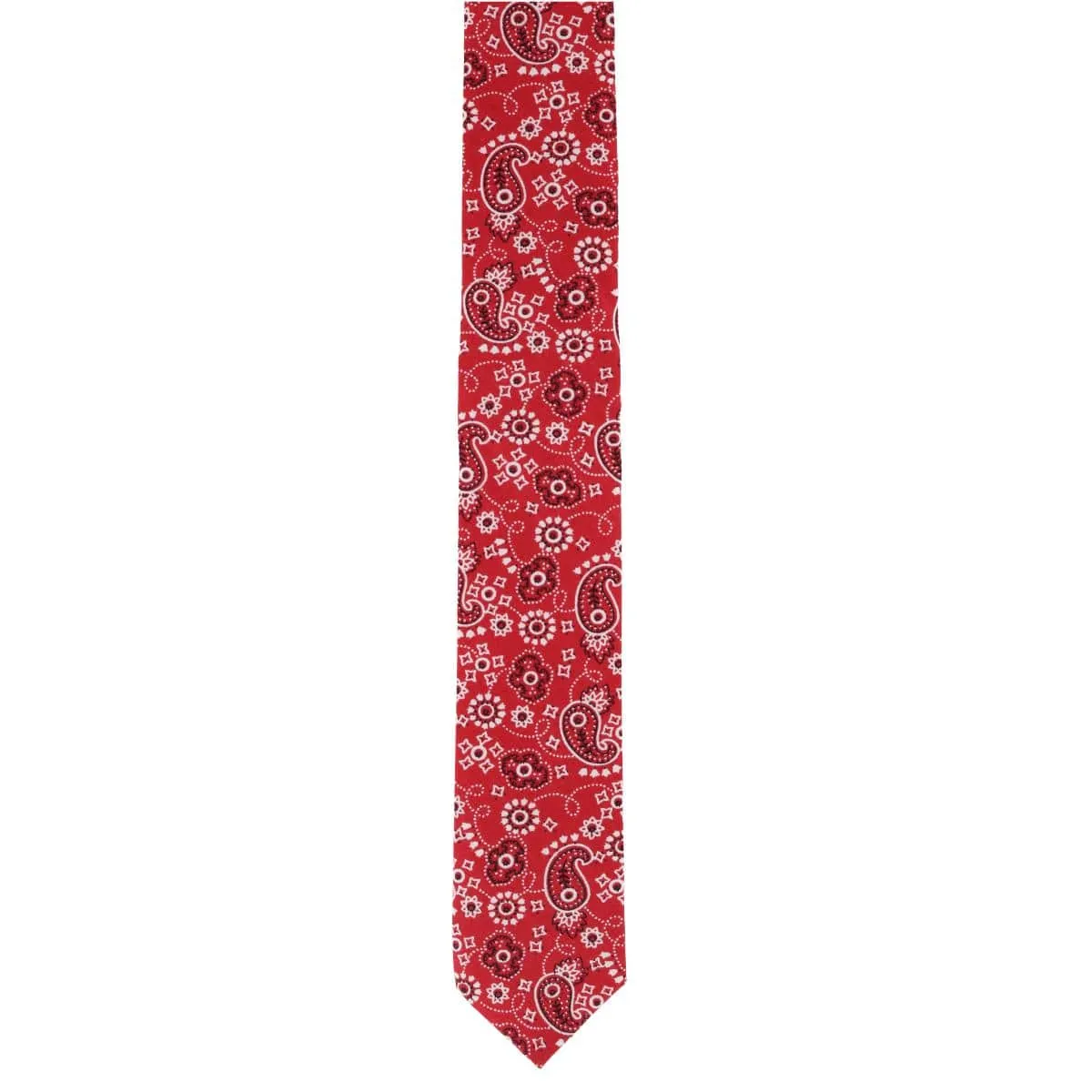 CTM® Men's Cotton Bandana Print Tie