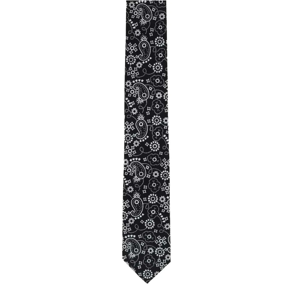 CTM® Men's Cotton Bandana Print Tie