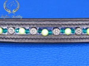 Custom Browband : Flower Power - 16"