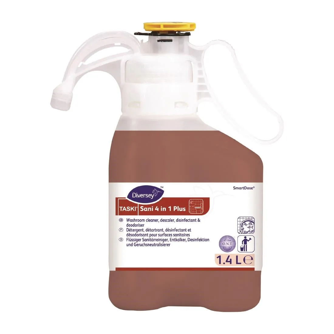 DE378 Diversey TASKI Sani 4-in-1 Plus SmartDose Washroom Cleaner Super Concentrate 1.4Ltr