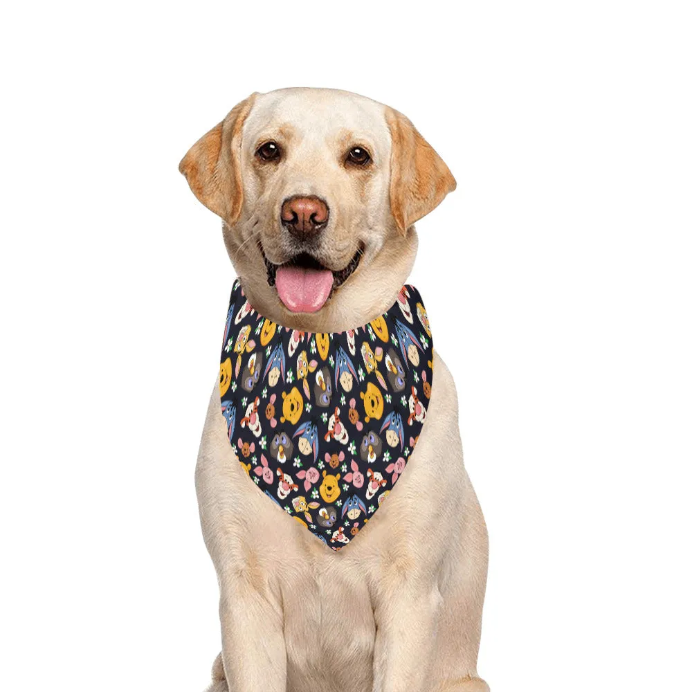 Disney Winnie The Pooh Hundred Acre Wood Friends Pet Dog Bandana