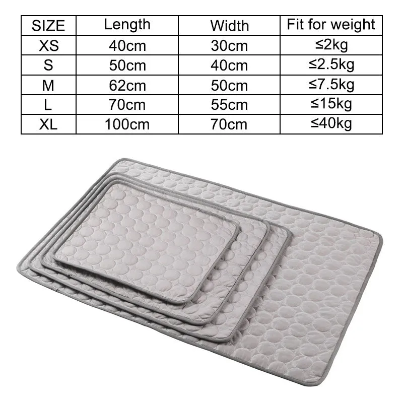 Dog Cooling Mat Summer Pad Mat For Dogs Cat Breathable Blanket