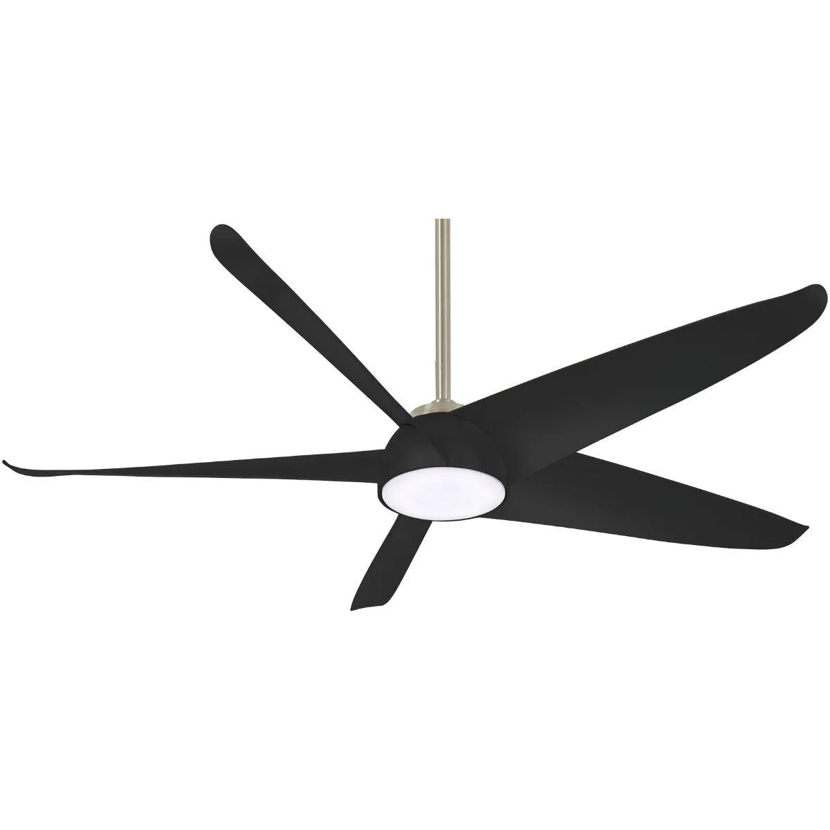 Ellipse LED 60" Black Coal Smart Ceiling Fan with Light and Remote