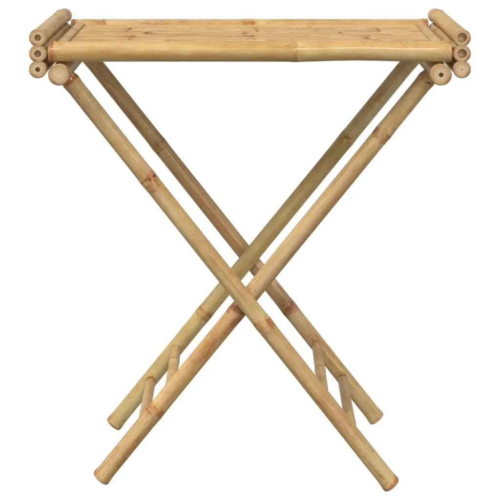 Folding Tray Table 70.5x42.5x80 cm Bamboo