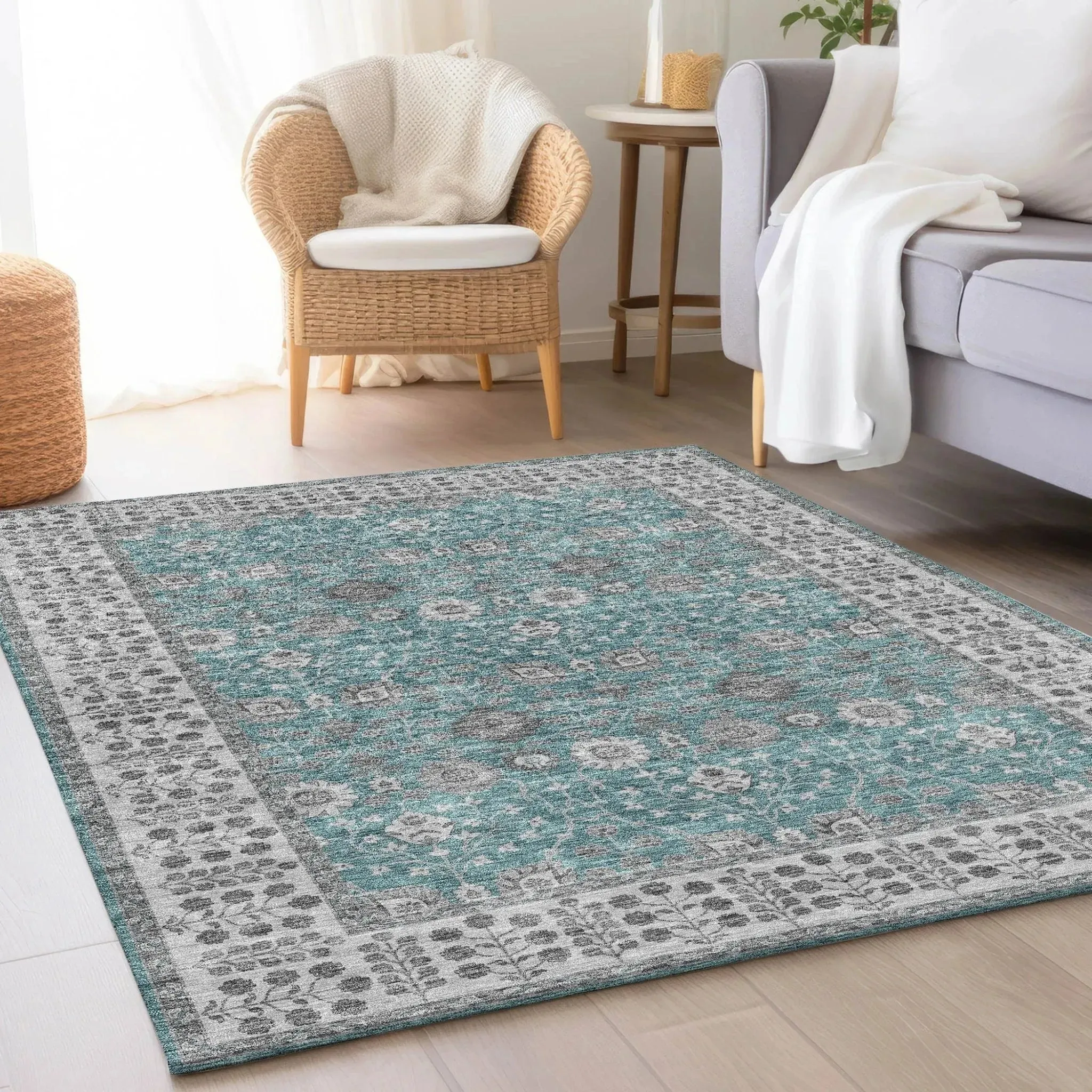 Hatay HY8 Teal Rug