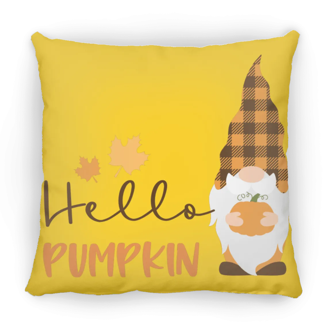 Hello Pumpkin Medium Square Pillow