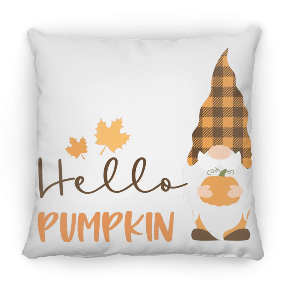 Hello Pumpkin Medium Square Pillow