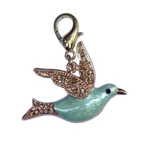 Huge Green Bird Dog Collar Charm