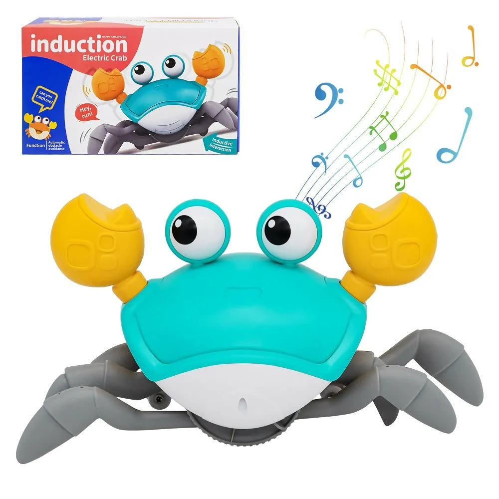 Interactive Crab Toy for Babies Creative Crawling Crab Escape Electronic Toys Animal Pet Runaway Musical Toys Gifts Dropshipping