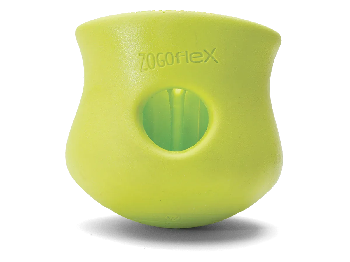 Interactive puzzle, food-dispensing dog toy, Zogoflex Toppl