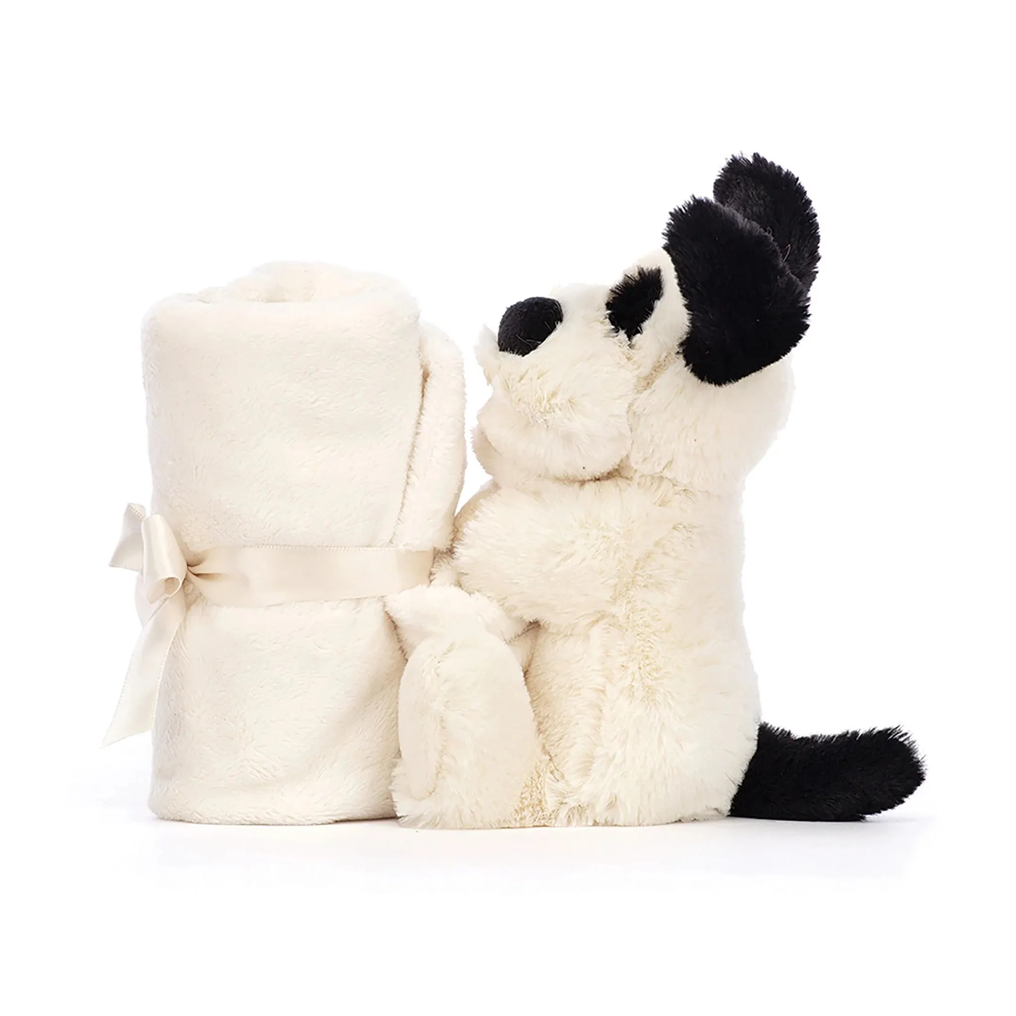 Jellycat Bashful Black & Cream Puppy Comforter