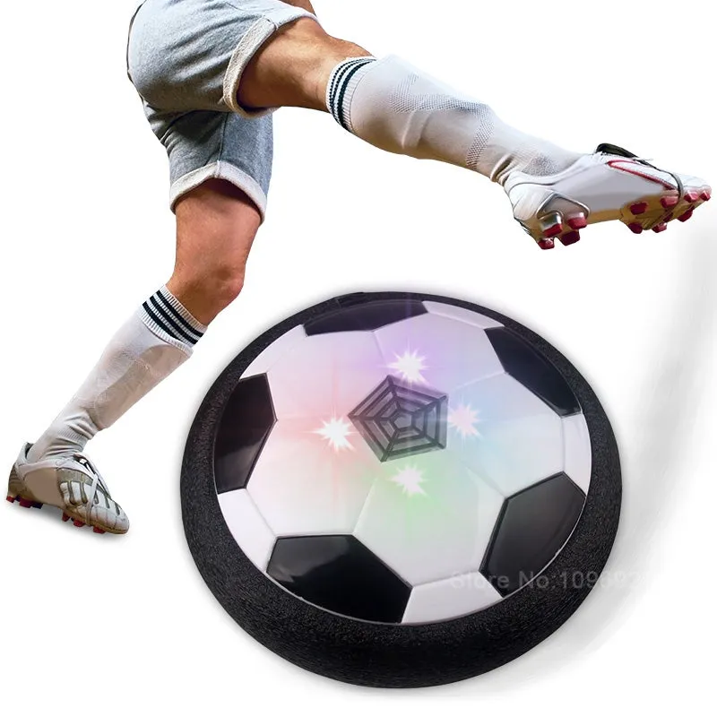 Kids Hover Soccer Ball On Air Cushion with LED Lights and Music for Playing Outdoors and Indoors