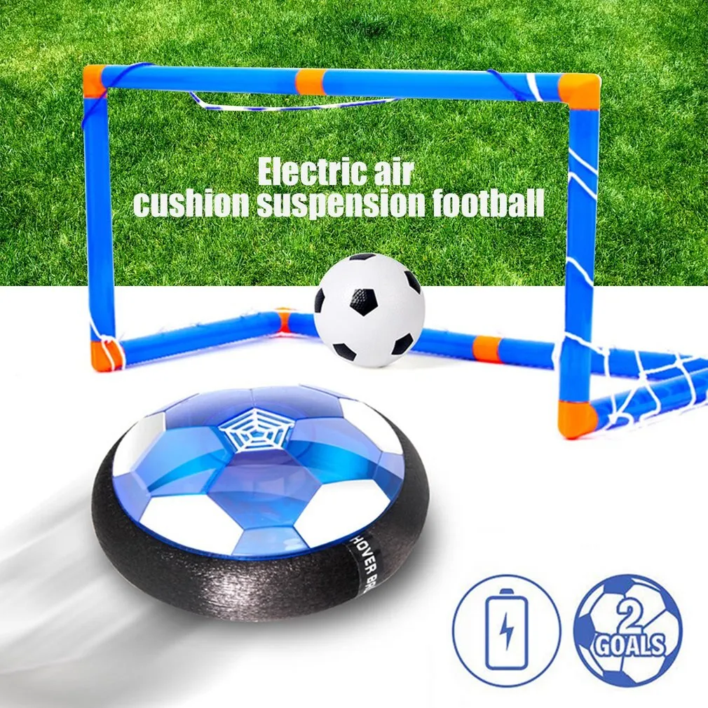 Kids Hover Soccer Ball On Air Cushion with LED Lights and Music for Playing Outdoors and Indoors