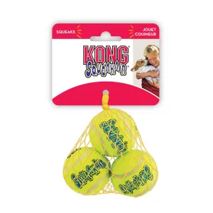 KONG Airdog Squeaker Balls Extra Small Dog Toy 3 Pack