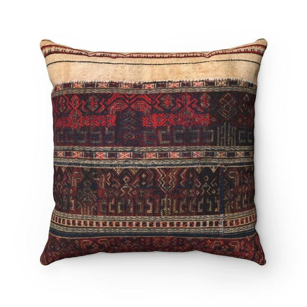 Li Culture Inspired Tribal Pillow Ethnic Pillow Kilim Kuba African Asian Accent Throw Pillow