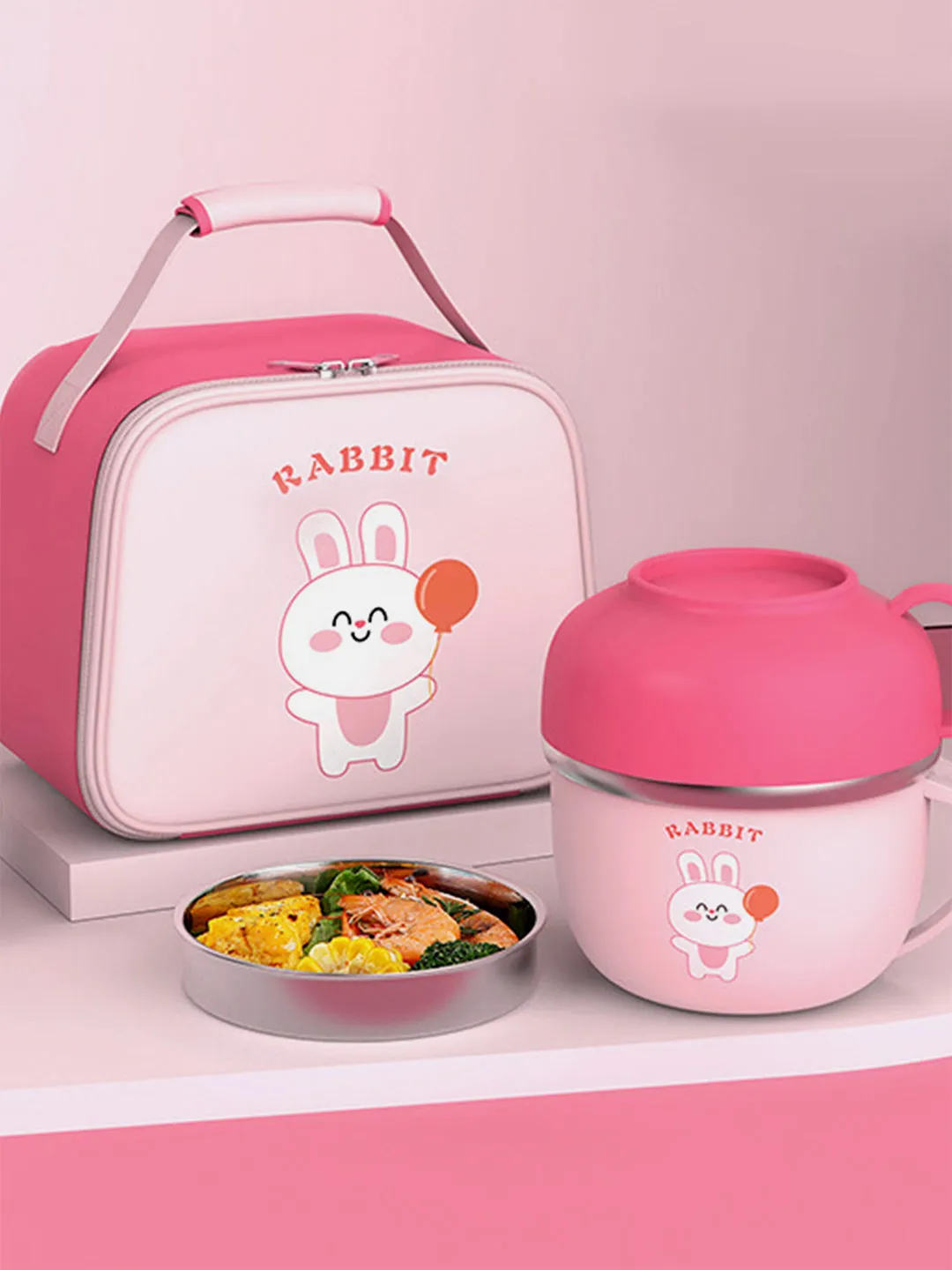 Little Surprise Box Big size Dual Handle Soup &Noodles Lunch Box with Cover