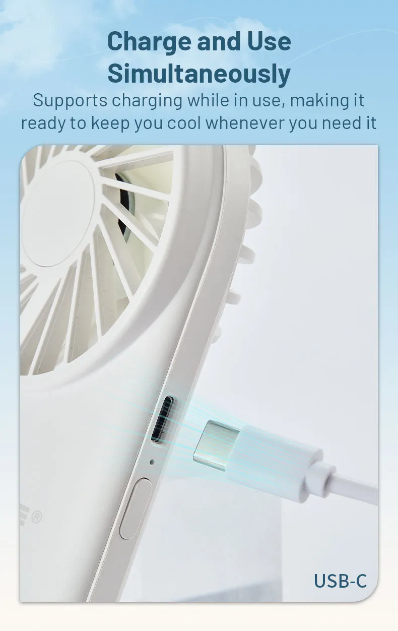 NEF02 - Personal LED Fan (1,200mAh)