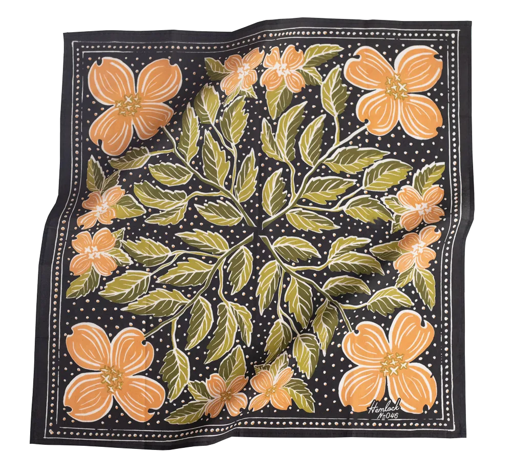 No. 046 Dogwood Floral Bandana