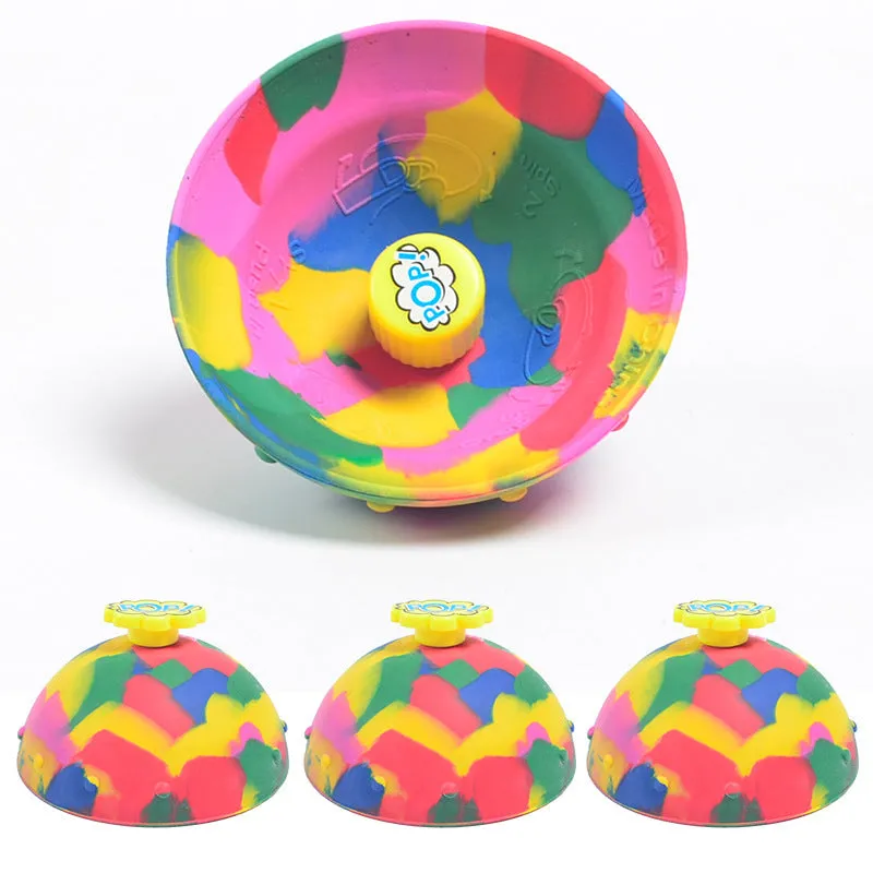 Novelty Jumps Creative Camouflage Bouncing Bowls 4PCS