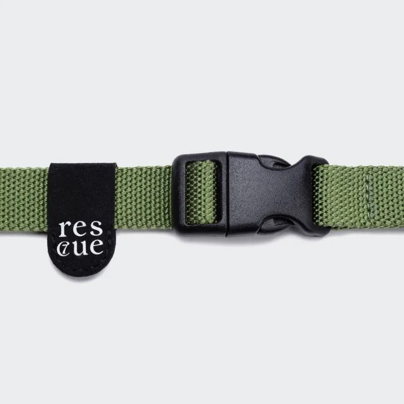 Nylon Dog Collar RESC7UE Green from Cloud 7