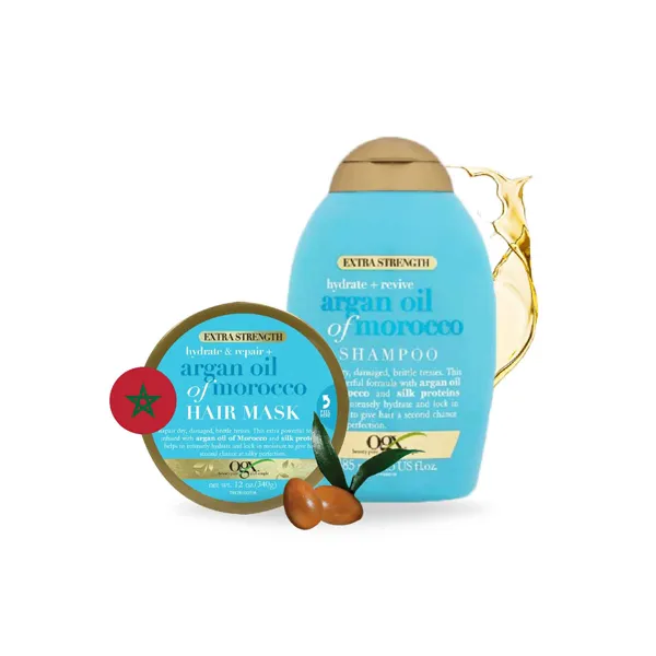 Ogx Hydrate &amp; Revive   Argan Oil Of Morocco Shampoo &amp; Mask Set