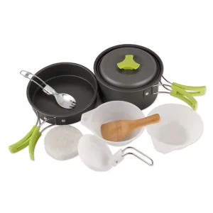 Outdoor Camping Pot Pan Bowl Cookware 8-pc Kit