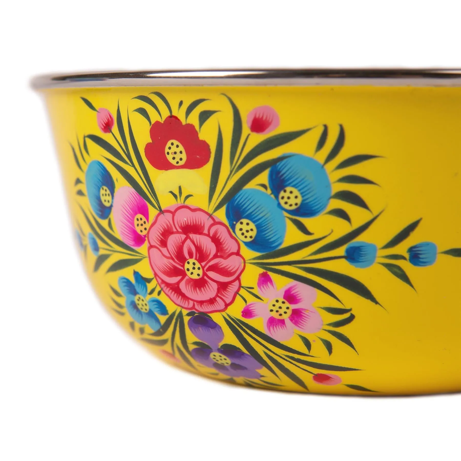 Pansy Hand-Painted Picnic Pasta Bowl - 18.5cm - By BillyCan