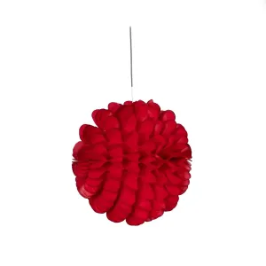 Patriotic Ruffled Balls Decor | Set of 3