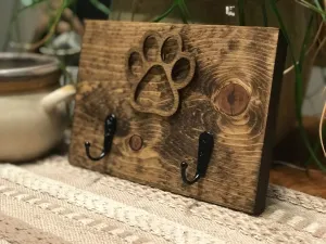 Paw Print Dog Leash Organizer