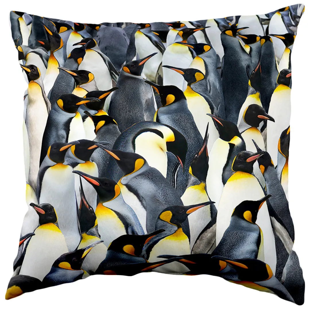 Penguins Decorative Pillow, Made in the USA, 2 Sizes